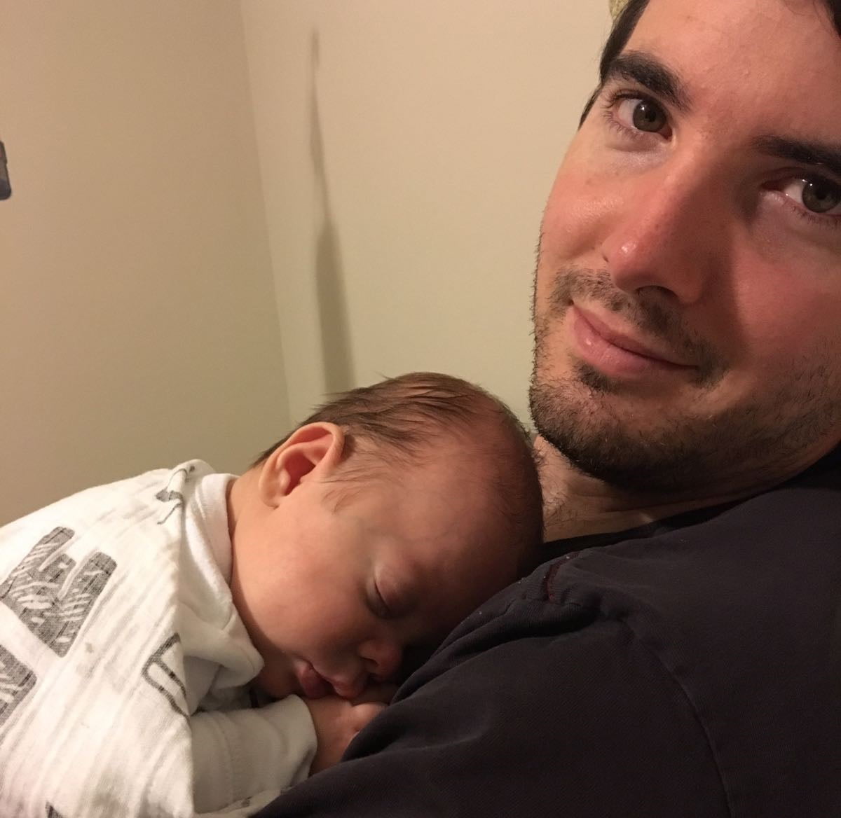 Padre cuidador padre bebe